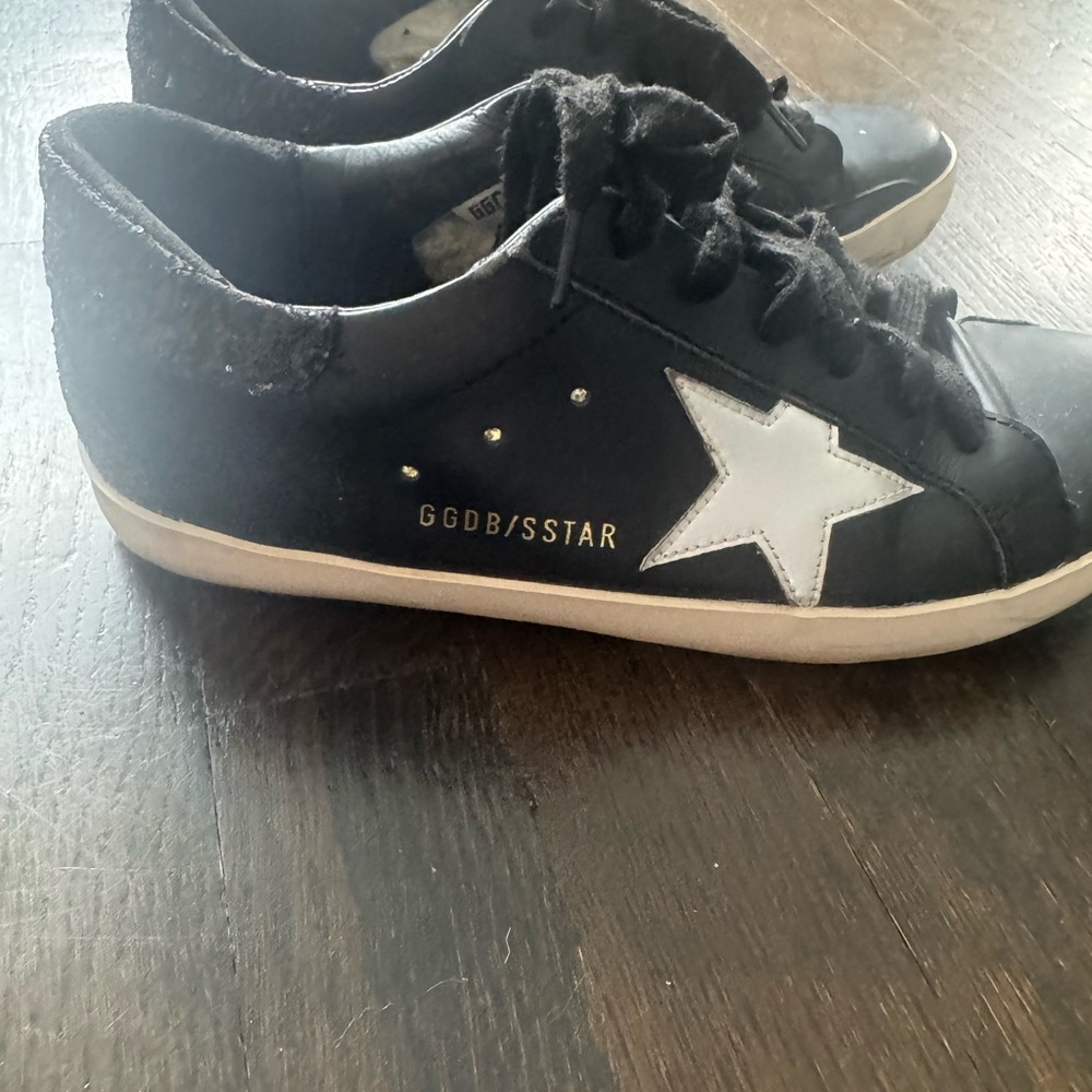 Black and Silver Sneakers
